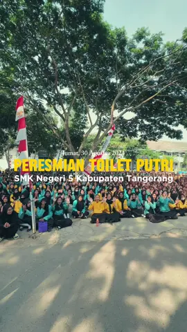 RESMI DIBUKA! 🚾 ✨Toilet Putri SMKN 5 Kab. Tangerang kini hadir dengan wajah baru, lebih nyaman dan bersih untuk mendukung kegiatan belajar siswi kita. Semoga fasilitas ini dapat membawa manfaat besar dan meningkatkan kebersihan lingkungan sekolah. Mari kita jaga dan rawat bersama! 🌸💖 #toiletbersih  #smkn5kabtangerang #bersihdansehat 