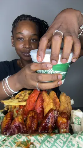 Wingstop Mukbang with the new set up in the new place 🥰 #Foodie #foodtiktok #wingstop #wingstopranch #mukbang #mukbangeatingshow #eatingshow #eatingwingstop  (that was an accident btw 😭)