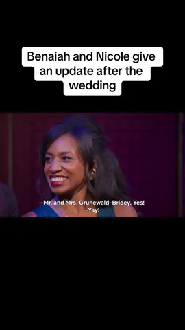 Benaiah and Nicole give an update after the wedding #LIB #LIBreunion #LoveisBlind #datingshow #realityTV