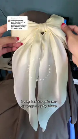 Membalas @Bunda AzwarAzmi Buat yang pake hijab tapi mau pake pita cantik ini tetap bisa yaa kak, tonton sampai habis yaa caranya❤️ #pitakorea #pitahijab 