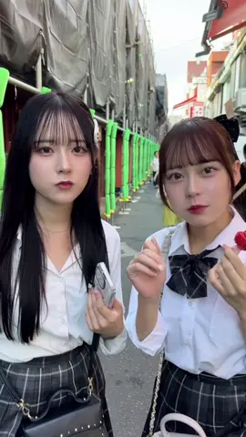二人とも天使すぎるよ🥺#jkブランド #05 #fyp #友達が可愛すぎる @ちなつ @なつみ 