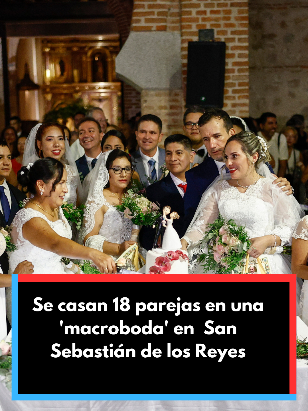 🔸 Se casan 18 parejas en una 'macroboda' en la localidad madrileña de San Sebastián de los Reyes En la localidad madrileña de San Sebastián de los Reyes se ha celebrado este jueves la primera 