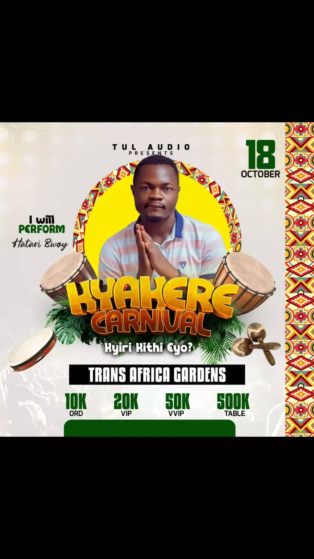 kyakere carnival 18th be the o No wea#bwerakasesetiktoks #butembotiktok🇨🇩🇨🇩🇨🇩❤️👌 #