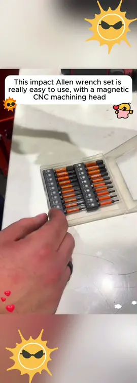 This impact Allen wrench set is really easy to use, with a magnetic CNC machining head. #allenkey #machined #magnetism #toolant #tool #dealsforyoudays #TikTokShop 