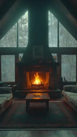 Imagine living in this cozy cabin on a rainy autumn day 😌🌧️🍁#cozyvibes #nature #fallaesthetic 