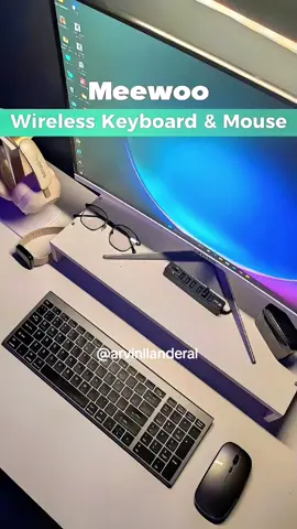 Wireless Bluetooth Keyboard and Mouse.Support 3 devices at the same time. #wirelesskeyboardandmouse  #bluetoothkeyboardandmouse  #wirelesskeyboard #wirelessmouse #meewooofficial 