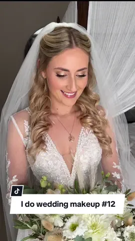 What a dream gorgeous M looked 💫 champagne eyes, lots of lashes & blush will always be a perfect look for modern bridal.  #makeupforgreeneyes #bridaltiktok #weddingtiktok #bridetobe #norfolkwedding #bridalsoftglam 