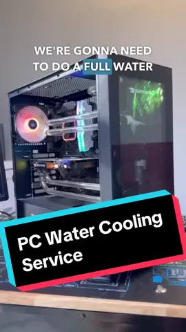 Gaming PC Water Cooling Maintenance! #Tech #pcrepair #computerrepair #pcgaming #gamingpc #techtok #watercooling 
