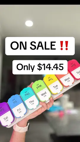 On sale for labor day weekend‼️ #tiktokfinds #tiktokshopfinds #tiktokshop #Laborday #Halloween2024 #pillorganizer #pills 