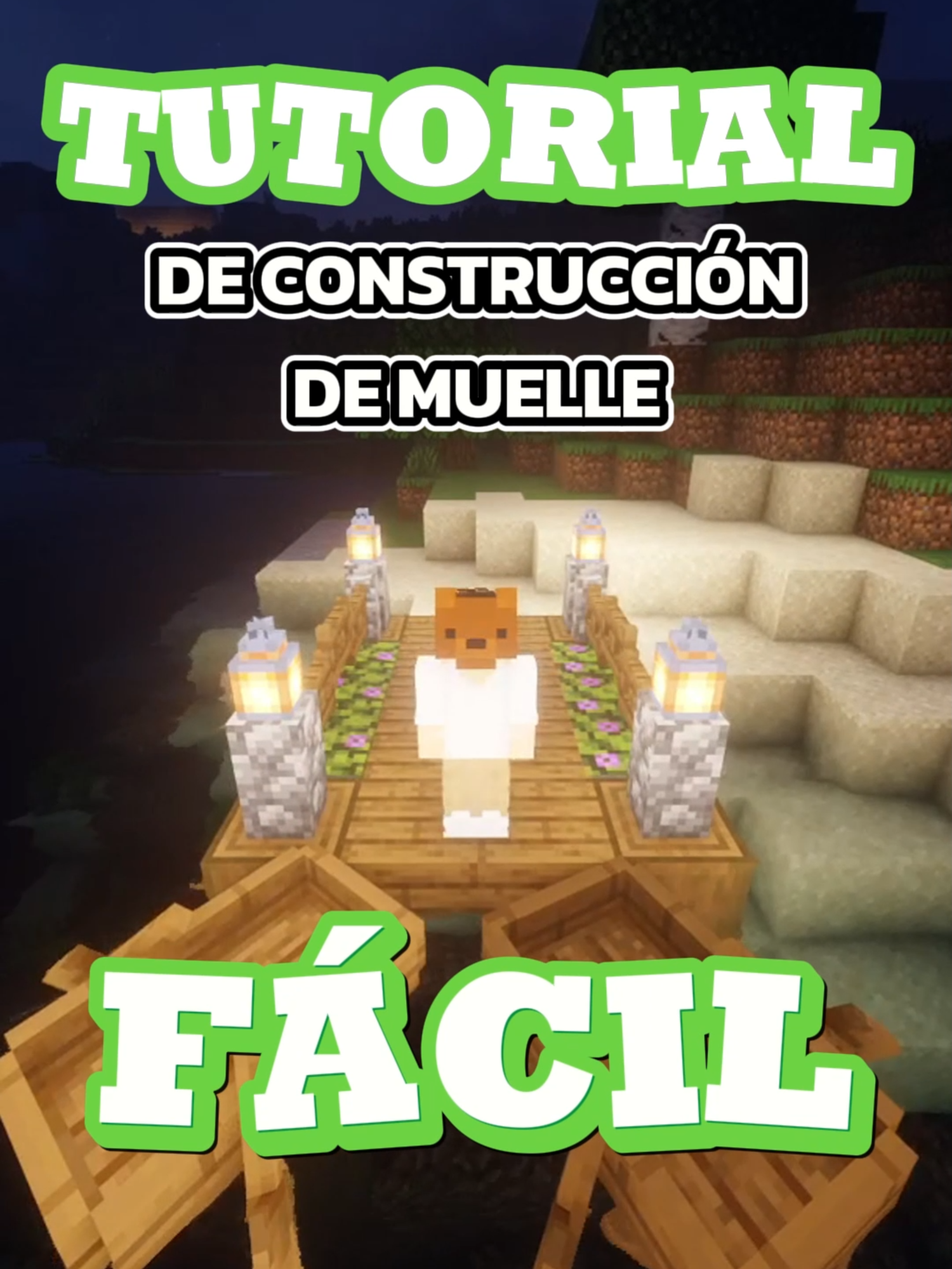 Tutorial de la construcción de un muelle de forma fácil #minecraftbuilding #Minecraft #minecrafttutorial #minecrafter #minecraft #paratii #fyp