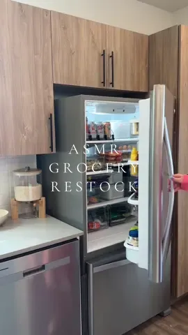 I LOVE a good asmr fridge restock 🤭🍓🎀✨🍇 #grocery #restock #restockasmr #asmrrestock #asmr #asmrsounds #fridge #fridgerestock #groceryhaul #satisfying #Home #organizedhome #organize 