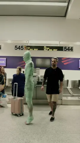 Trying to fly as checked baggage 🤣🤣 ———— @theethanmanners  ———— #ONLYinDADE #seranwrap #plasticman #miamiairport #MIA #viral #prank #airportprank #plasticwrap #luggagewrap #shrinkwrap #shrinkwrapman #michaelzuratti #arrested #cops #prankgonewrong #gonewrong 