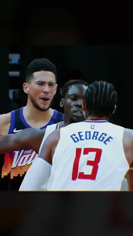 Booker & Paul George beef 😳🔥 #fyp #foryou #foryoupage #NBA 