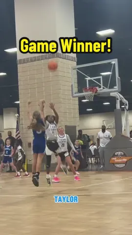 Replying to @I go by “Miss” Taylor with the game winner against Team Curry!🔥 #basketball #gamewinner #3pointer #hooper 
