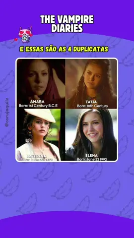 Diário de um Vampiro!🧛‍♀️ #quiz #quizbrasil #serie #tvd #thevampirediaries #duplicatas 