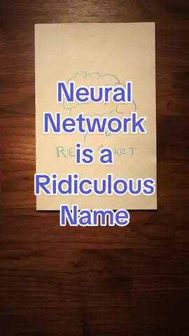Neural Network is a Ridiculous Name.
