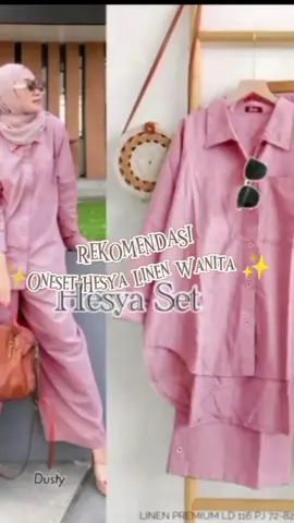 Oneset Hesya Linen Premium Wanita Murah #setelan #setelanwanita #bajusetelan #oneset #onesethesya #onesetlinen #fyp #klikkeranjangkuning 