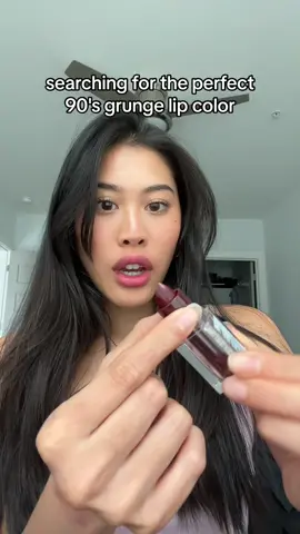she looks exactly like the shade  my mom wore in her pics from the 90’s!!! #90slipcombo #vampylips #vampirelips #grungelips #grungelipstick #90slipstick #cherryredlipstick #darkredlipstick #covergirl #covergirllipstick 