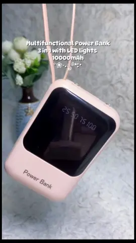 buy here ➡️ @recosbytrish_ Multifunctional Powerbank 3in1 with LED lights 🥺✨ sulit na sulit to 💯 #3in1powerbank #powerbank #portablepowerbank #10000mah #affordable #minipowerbank 