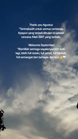 makasih agustus, selamat datang september ❤ #fyp #welcome #fypシ #masukberanda #xyzbca #reminder #fyppppppppppppppppppppppp #trend #agustus #september 