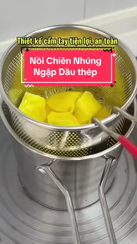 Nồi Chiên Nhúng Ngập Dầu thép #noichienngapdau #noichienngapdaumini #noichienngapdauinox #noichienngapdaudanang #ntchuyengiadung 
