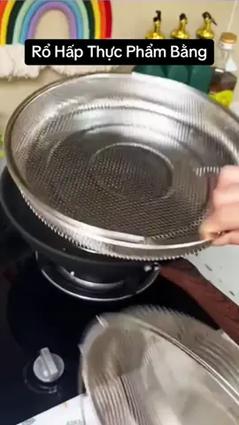 Rổ Hấp Thực Phẩm Bằng Thép Không Gỉ Có Tay Cầm Tiện Dụng Cho Nhà Bếp ##reviewdogiadung##tienichcuocsong##tienichnhabep##giadungtienich##hấp