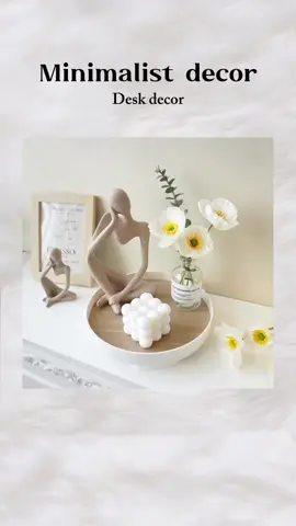 Thisjs so aesthetic! #aestheticdecor #aesthetic #minimalistdecor #minimalist #decor #deskdecor #nordicstyle #cosmetics 