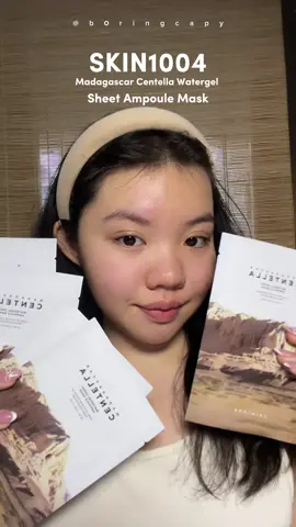 nyesel bgt baru nyobain sheet mask SKIN1004 karena ternyata cocok bangett apalagi di kulit aku yang suka tbtb iritasi 🥲 totally worth the price sih <3