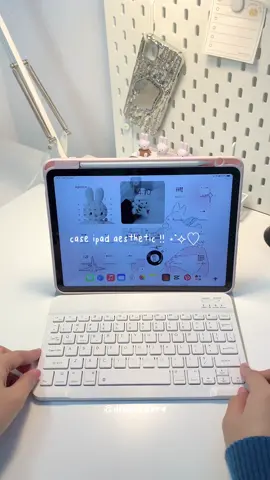 Case & keyboard aesthetic for ipad🤍 #caseipad #caseipadacrylic #caseipadair5 #caseipadaesthetic 