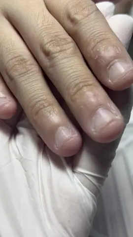 Will always be my favourite type of nails to transform ❤️ super small and bitten nails with her micro extensions for that natural look 🥰✨ #russianmanicure #cleangirlnails #nailcareph #customnude #luxurynails #philippines #nailsph 