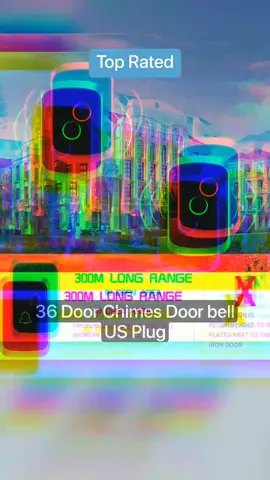 CACAZI A20 Home Wireless Doorbell Waterproof 300M Remote Control 36 Door Chimes Door bell US Plug #doorbell #waterproof #remotecontrol #homeaccesories 