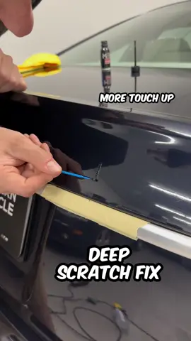 Fix deep scratches like this  #cars #detailing #repair #fix #detailing #viral #shorts #fy #fyp #restoration #restore #wow #perfect #best #car #auto #automotive #audi #car #blue #paint #deep #top 