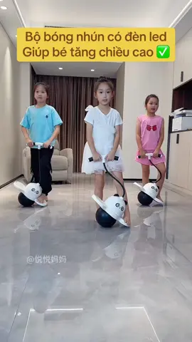 Bộ bóng nhún có đèn led giúp bé phát triển chiều cao #xuhuongtiktok #fpyシ #dochoichobe 