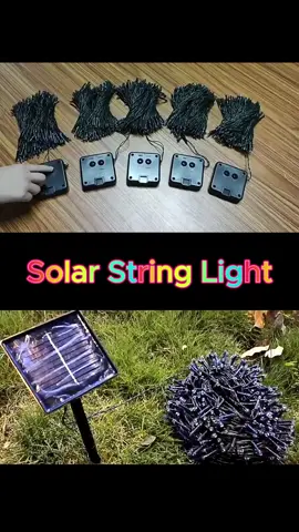 Solar Waterproof string Lights  #christmaslights #solarchristmaslights #tiktokshop #goodthing #outdoorlights