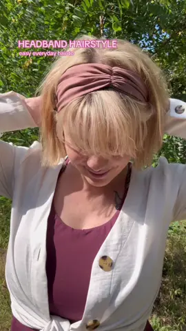 Hairstyle Inspo for headband lovers💖 #hairstyle #shorthairstyles #hairtutorial #headbandhairstyle #headband #easyhairstyles #hairdo #bobhairstyle #hairstyleideas 