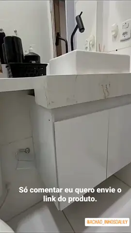 Gabinete Perseu para Banheiro 2 Portas com Prateleira.@achadinhosdalili 