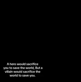 But a villain would sacrifice the world to save you.💯#foryou #foryoupage #motivation #footballmotivation #fypシ゚viral #foryou 