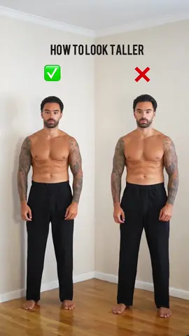 Tips to look taller 🦵🏼 1 - Avoid short pants, wear high waist pants covering the full length of your legs 2 - tuck you t-shirt - this will help you creating an illusion of taller legs  3 - use shirts with vertical stripes - makes you appear leaner and taller __ #fashionhacks #mensfashion #stylingtips  #fashionreels #fashiontips 