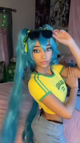 brazilian mikuuuuuwuwuwuwu #brazilianmiku #hatsunemikucosplay #cosplay 