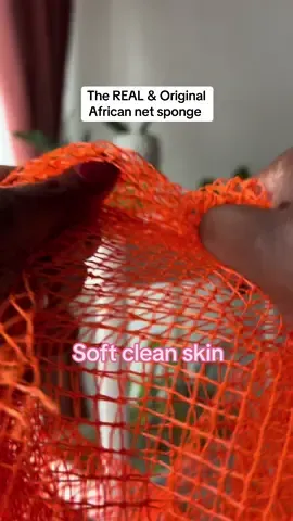 This net sponge makes my skin so soft. I got the color Coral💕 #africannetsponge #exfoliation #gentile #shower #softskin #therealafricannetsponge 