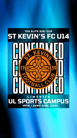 Welcome, St Kevin’s FC, to the TFA Elite ESEI Cup at UL Sports, Limerick! 🌍 📅 19th-22nd June 2025 ⚽️ Get ready for a showcase of Europe’s top academies battling for the top prize.🏆     #TFAEliteESEICup #StKevinsFC #EliteFootball #Limerick 
