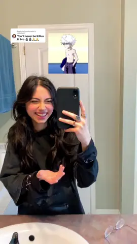 Replying to @kyuutonatsu Is it true that I sound like Killua? 😱🔪⚡️ (my shirt is from @SORA CLOTHING )