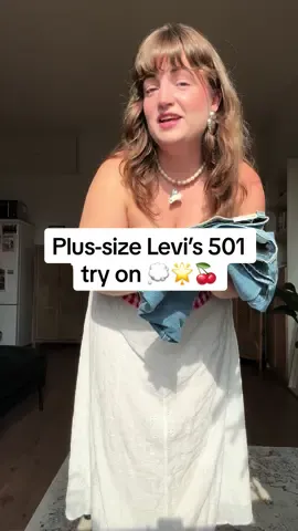Your girl would have never thought she would fit a pair of 501’s, so thankyou so much @Levi’s for making these for curvy girls 🫶🏼 These will be an absolute staple for fall 🥹 Also go check out @lauren licup to take another look at these jeans (i need the lighter washing she is wearing aswell) #curvyjeans #midsizejeans #plussizejeans #levis501 #midsizefashion #midsizeoutfitinspo #colorfulfashion #gingham #fyp 