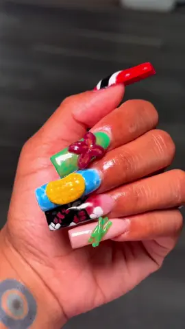 🇹🇹🇹🇹🖤 Labor Day coming up had to rep my country☺️✨ 3D sculpted Mango, Sugar cane and flower ⭐️ I’m never taking these offff   ☆ Dm me on Ig to book an appointment ☺️💕  ☆ Born pretty shade 01 ffrom the Peach Bloom collection used on my pinky 🫧  #bornpretty #nailtech #nails #nailsartvideos #nj #fy #trinidad #laborday #3d #3dartist #nail