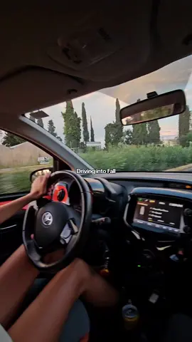 Driving into Fall #toyota #toyotaaygo 