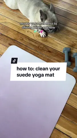 the best thing about these suede yoga mats — other than their softness 🧸 — is that theyre SO easy to clean! 🫧  p.s. this is our blush ombre suede yoga mat 💕 #yogamat #yogamatreview #CleanTok #cleanwithme #cleaningtiktok 
