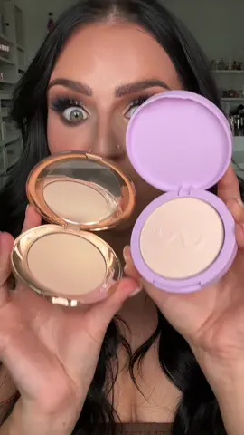 CHARLOTTE VS TOWER 28???? WHAT DO WE THINK? #beauty #beauty #pressedpowder #settingpowder @bubbies mom #greenscreenvideo 