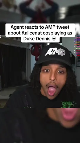 Agent reacts to AMP tweet about Kai cenat cosplaying as Duke Dennis 💀 #agent00 