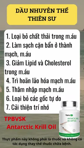 TPBVSK Dầu nhuyễn thể Nam cực Thiên Sư Antarctic Krill Oil Softgel - 60 Viên #nhuyenthethiensu #nhuyenthenamcuc #daunhuyenthe #antarctickrill 