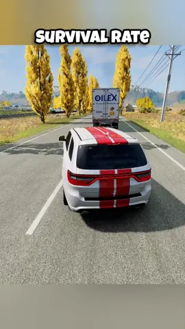 Chance of survival with different vehicles #beamng #beamngdrive #beamngcrash #game #gaming #car #cars #simulation #fouryou #fyp #longervideos